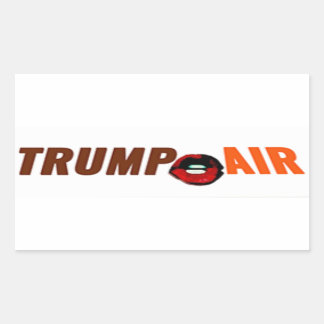 Trump Hete Lucht Buiten Wit Rechthoekige Sticker