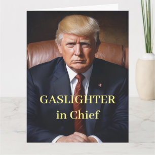 Trump Hoofd Gaslighter Kaart