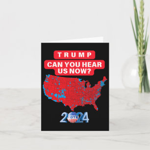 Trump, hoor je ons nu grappig 2024 verkiezing opni kaart