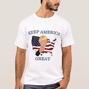 Trump, hou Amerika geweldig T-shirt