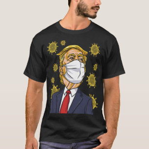 Trump houdt kalmte en Draag het mondkapje T-shirt