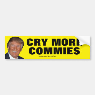 Trump - Huil meer komedies Bumpersticker