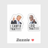TRUMP I FIX DAT BIDEN DIE STICKER HEEFT GEDAAN (Vel)