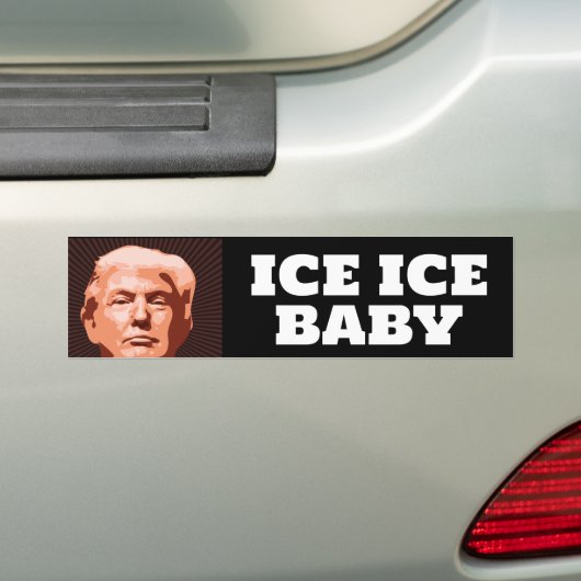 TRUMP ICE ICE BABYBUMPER STICKER (En voiture)