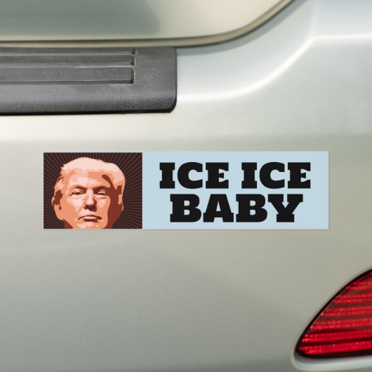 TRUMP ICE ICE BABYBUMPER STICKER (En voiture)