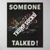Trump Iemand Praat Tweede Wereldoorlog Poster