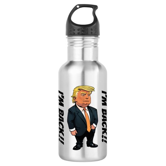TRUMP, IK BEN TERUG!! WATERFLES (Voorkant)