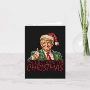 Trump: ik ben thuis voor de kerst kaart