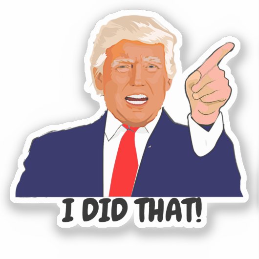Trump ik deed dat sticker (Voorkant)