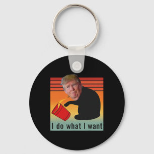 Trump ik doe wat ik wil Grappige Economie Aandelen Sleutelhanger
