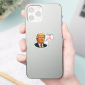 Trump: "Ik heb het gedaan!" Sticker (Telefoon)