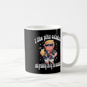 Trump Ik hou van Pina Coladas Grappig Beach Party Koffiemok