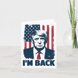 Trump I'm CK President 47th Amerikaanse vlag 2024 Kaart