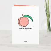 Trump I'm-Peach Grappige Kaart (Achterkant)