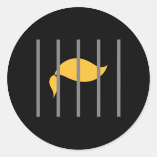 Trump Impeach Anti-Trump Achter Bars Ronde Sticker