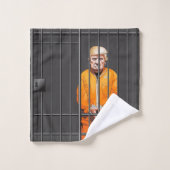 Trump in Bathroom Towel Set Bad Handdoek (Wasdoekje)