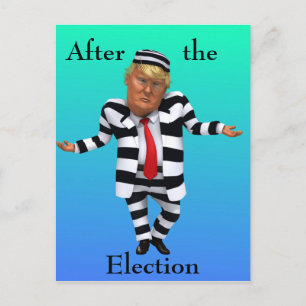 Trump in de gevangenis Draag Briefkaart