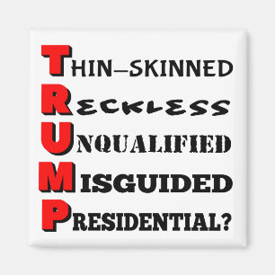 Trump in een Nutshell White Magnet Magneet