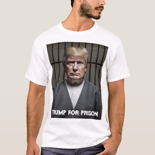 Trump in gevangenissen t-shirt (Voorkant)