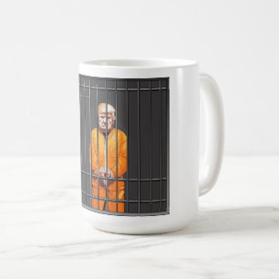 Trump in Jail Classic Mok, 15 oz Koffiemok