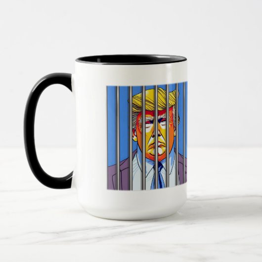 Trump in Jail Combo Mok, 15 oz Mok (Links)