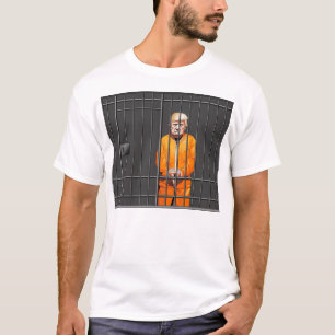 Trump in Jail Mannen Basic T-Shirt