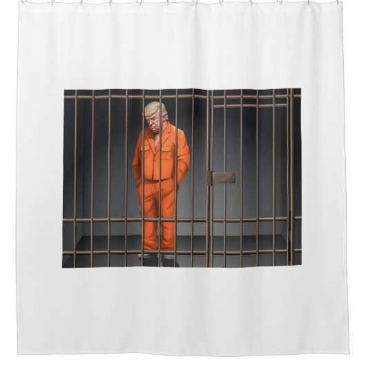 Trump in Shower Curtain Douchegordijn (Voorkant)