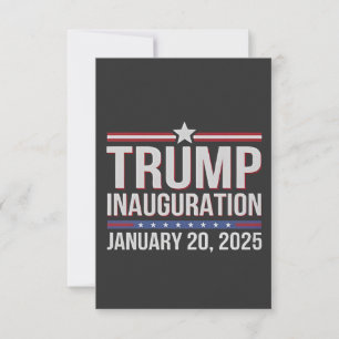 Trump Inaguration Day 20 januari 2025 President Bedankkaart