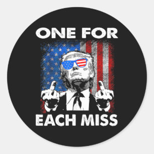 Trump Inatie Poging Je miste twee keer een voor el Ronde Sticker