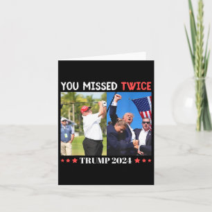 Trump Inatiepoging Trump 2024 Je hebt twee keer ge Kaart