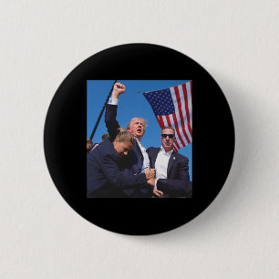 Trump Ination-poging Ronde Button 5,7 Cm