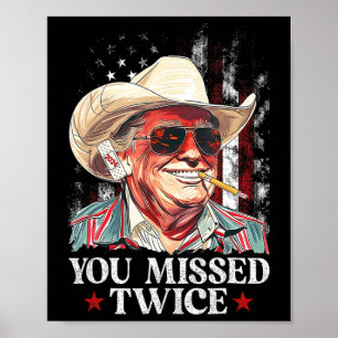 Trump Ination-poging Trump 2024 die je twee keer h Poster