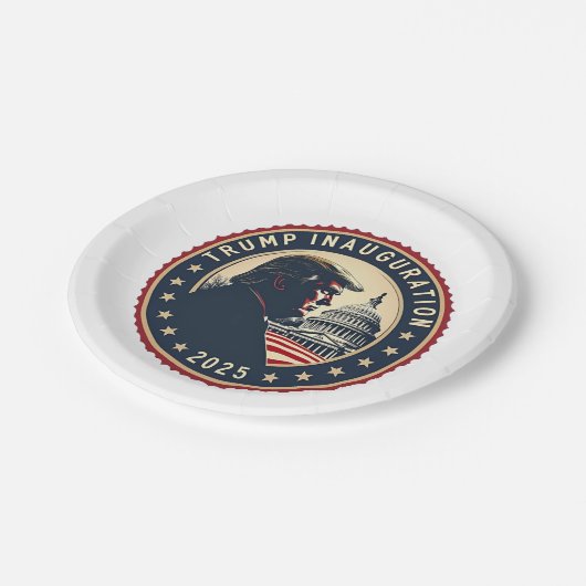 Trump inauguratie dag 2025 Trots Maga Papieren Bordje (Gekanteld)
