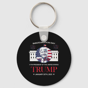 Trump inauguratie dag 2025 Trump 47 Trump Gewonnen Sleutelhanger