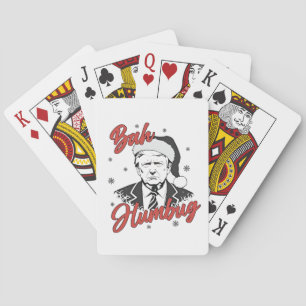 Trump inauguratie dag kerst Sinterklaas bah humbug Pokerkaarten