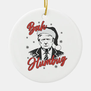 Trump Inauguratie Dag Kerstman Kerstman humbug Keramisch Ornament