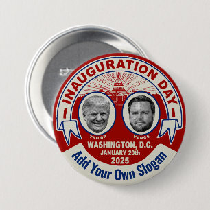 Trump Inauguratie Dag Souvenir Aangepaste Slogan Ronde Button 7,6 Cm