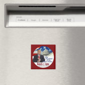 TRUMP Inauguratie Square Magnet Magneet (Insitu (Vaatwasser))