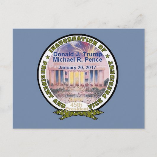 TRUMP Inauguration Briefkaart (Voorkant)