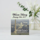 TRUMP Inauguration briefkaart (Staand voorkant)