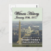 TRUMP Inauguration briefkaart (Voorkant / Achterkant)