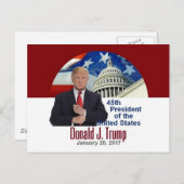 TRUMP Inauguration Briefkaart (Voorkant / Achterkant)