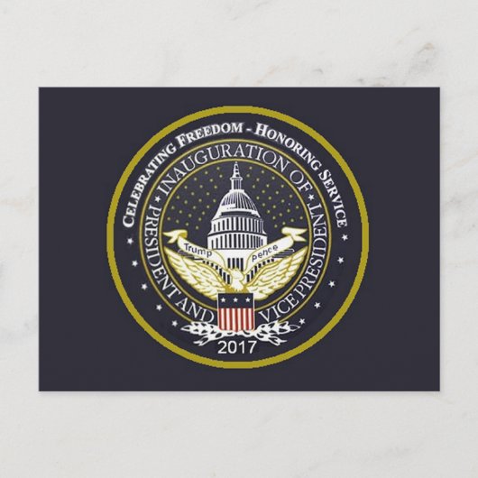 TRUMP Inauguration Briefkaart (Voorkant)