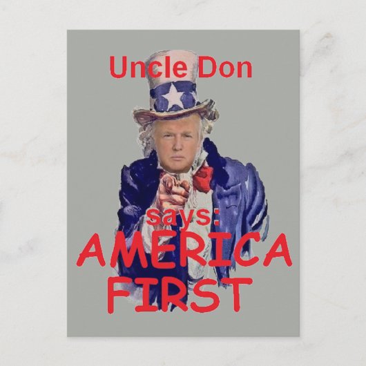 TRUMP Inauguration Briefkaart (Voorkant)