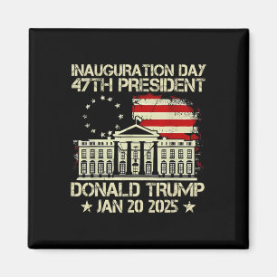 Trump Inauguration Day 2025 47e Amerikaanse Presid Magneet