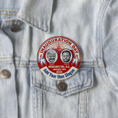 Trump Inauguration Day Souvenir Aangepaste Slogan Ronde Button 7,6 Cm (In situ)