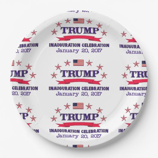 Trump Inauguration Papieren Bordje (Voorkant)