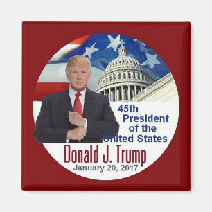 TRUMP Inauguration Sguare Magnet Magneet