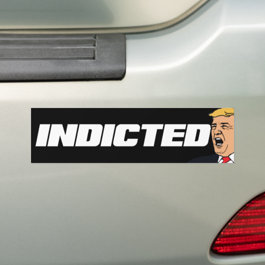 Trump Indicated Lock Him Up Anti-Trump Bumpersticker (Op auto)
