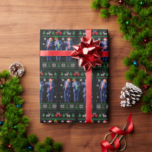 Trump Inpakpapier Kerst Grappige Trump Dans